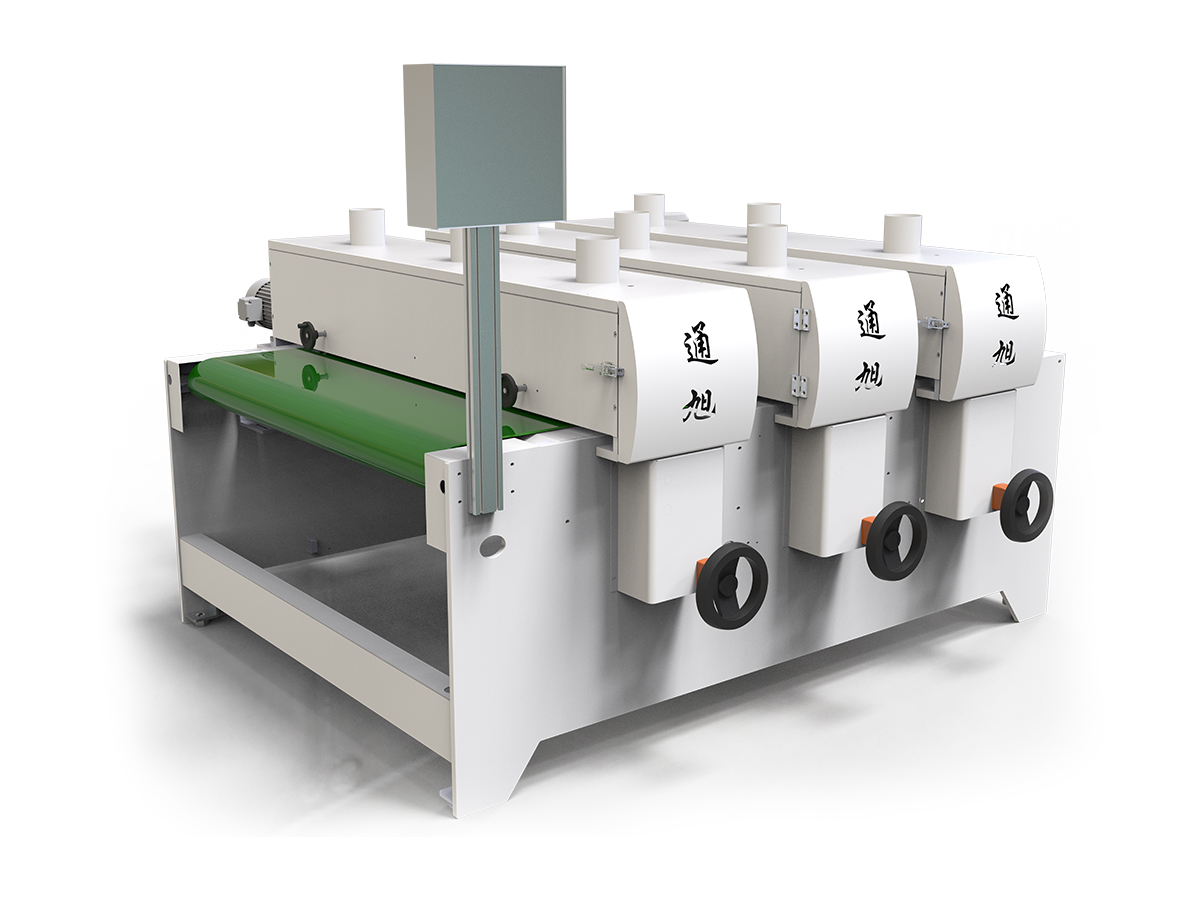 Three-axis brush machine